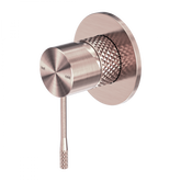 Opal Wall Shower Bath Mixer Brushed Bronze